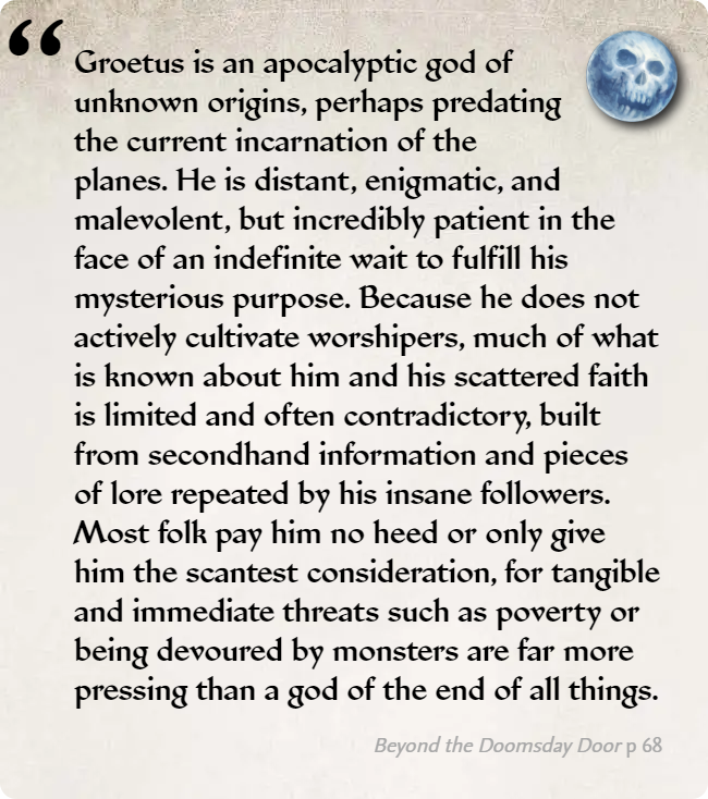 GolarionToday's tweet photo. Quote: Beyond the Doomsday Door

https://t.co/h6CYBZuKrl
#Groetus https://t.co/VImPnf6l6c