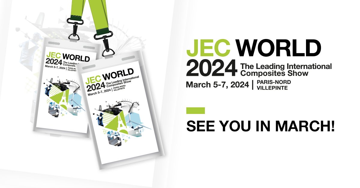 Mark your calendars! 🗓️ JEC World 2024 is just around the corner, and Airtech is gearing up to showcase our industry-leading innovations. Join us at Booth G41, Hall 5 from March 5–7 in Paris to discover how we're shaping the future of advanced materials. See you there! 
#JEC2024