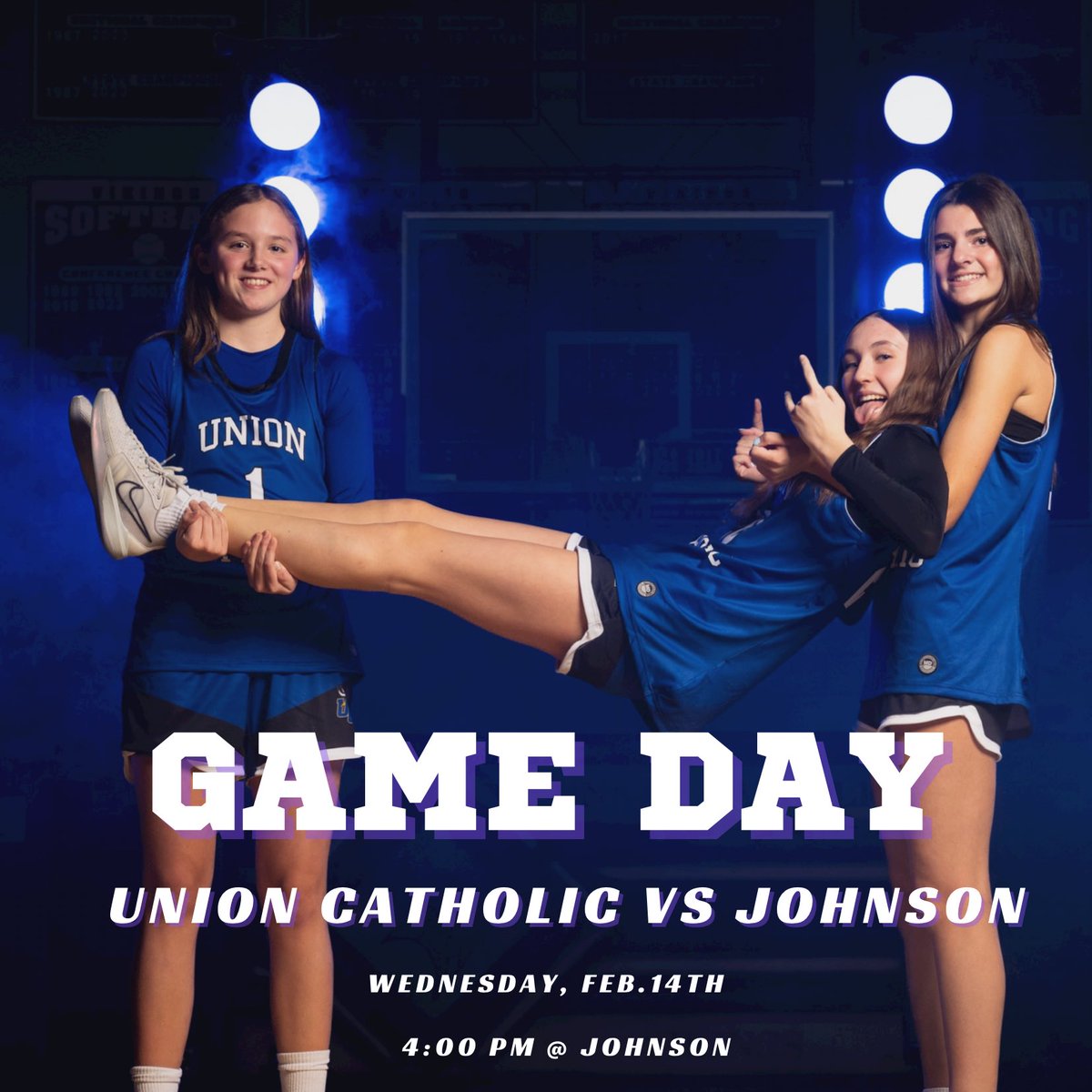 Last conference game of the season today at Johnson! 

🆚️ Johnson  
🗓 Wednesday, February 14th
⏰️ 4:00 pm
📍 Johnson