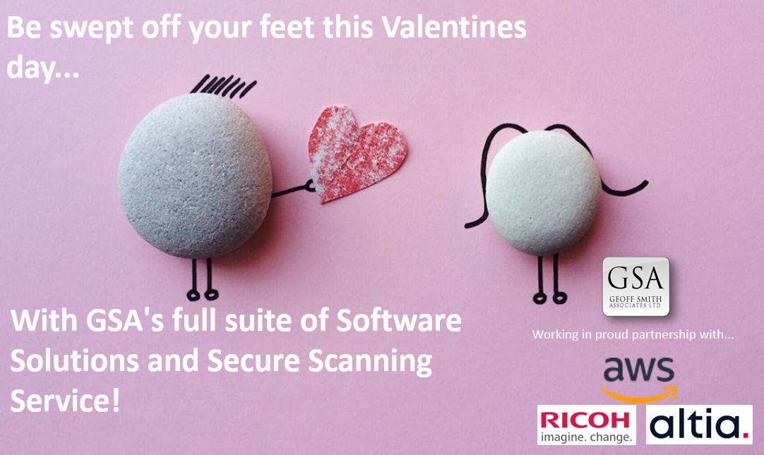 Feel the love this Valentines day and everyday with GSA's Superior Intelligent Solutions and Secure Scanning Service.
#AWS #ricoh #altia
