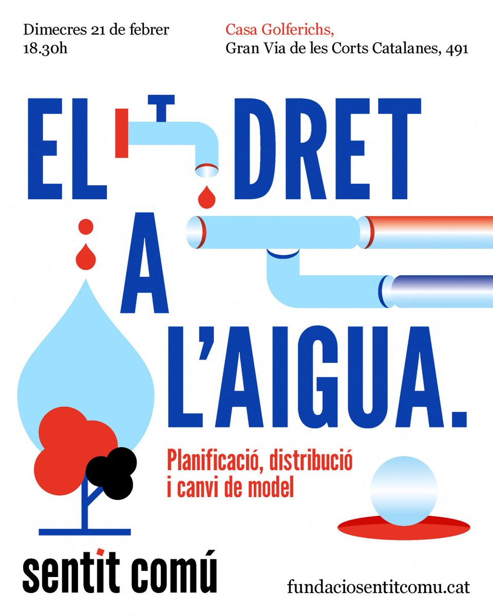 𝐄𝐥 𝐝𝐫𝐞𝐭 𝐚 𝐥'𝐚𝐢𝐠𝐮𝐚
𝐏𝐥𝐚𝐧𝐢𝐟𝐢𝐜𝐚𝐜𝐢𝐨́, 𝐝𝐢𝐬𝐭𝐫𝐢𝐛𝐮𝐜𝐢𝐨́ 𝐢 𝐜𝐚𝐧𝐯𝐢 𝐝𝐞 𝐦𝐨𝐝𝐞𝐥 
🗓️ dimecres 21/2 18.30 
📍<a href="/ccgolferichs/">Casa Golferichs</a> 

Parlem de la sequera i les forces progressistes amb
🔸<a href="/jessicaalbiach/">Jéssica Albiach</a> 
🔸<a href="/janetsanz/">Janet Sanz 🍉</a>
🔸@nprat50
🔸<a href="/evavilaseca/">Eva Vilaseca</a>
🔸<a href="/dantemaschio/">Dante Maschio</a>