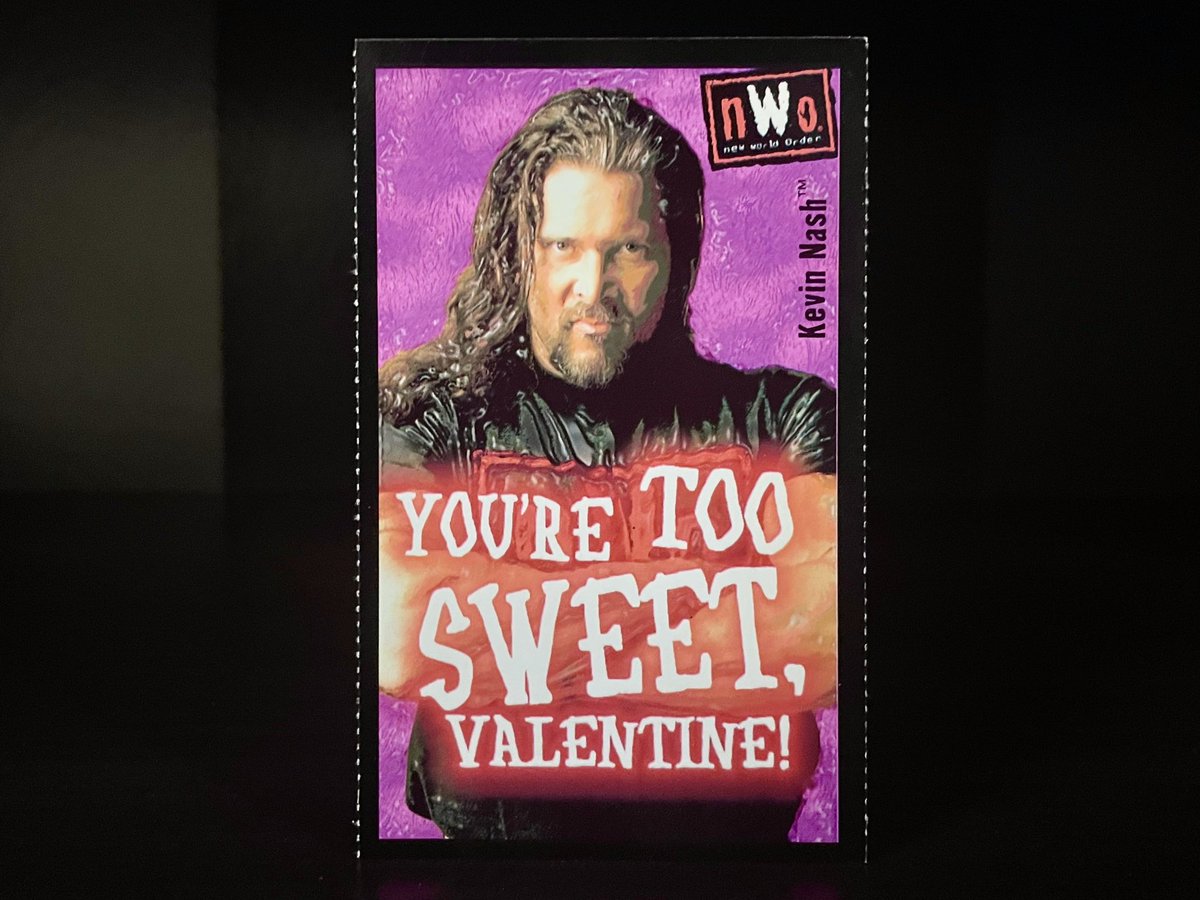 “You’re Too Sweet” 🤘❤️🤘

#WrestlingCardWednesday 🤼‍♂️ 

#WrestlingCards #TradingCards #ValentinesDay #WCW #nWo #KevinNash #TheHobby
