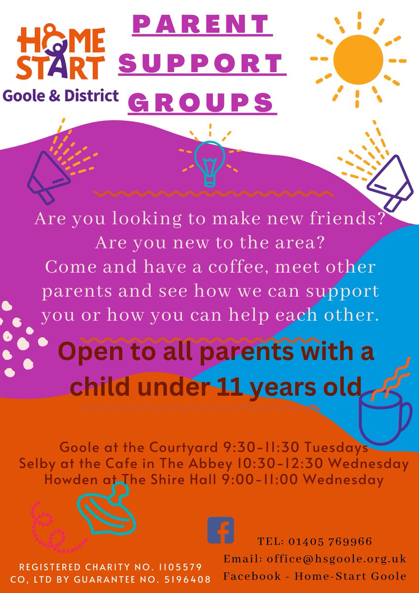 HomeStartGoole's tweet photo. Hope you are having a nice half term, with lots planned? #HalfTermFun #FamilyActivities #GooleEvents #SelbyCommunity #HowdenKids #ParentingLife Did you know if you attend our groups you get invited to our funded holiday activities! https://t.co/T8OgiQbLvc