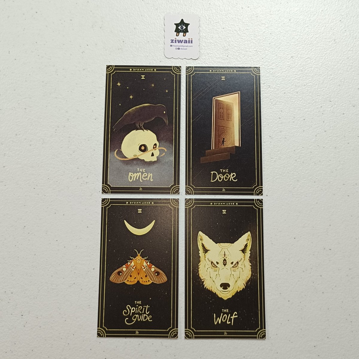 serpentfromeden's tweet photo. Tarot-themed prints from @ziwaii 

P.S. I now just realized that I should've gifted you one of my stickers! It's also a crow on top of a skull! 🐦‍⬛💀 https://t.co/iQzOqk2MBZ