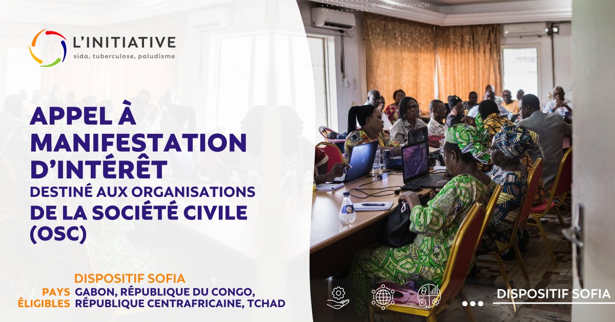 🇬🇦🇨🇬🇨🇫🇹🇩 L'Initiative lance l’appel à manifestation d’intérêt 2024 pour le dispositif #SOFIA 👉 linitiative.expertisefrance.fr/appel-a-projet…
Vous êtes une #OSC* active dans la santé et basée dans un des pays éligibles (Gabon, Congo, République centrafricaine, Tchad) ?
📆 Déposez votre candidature