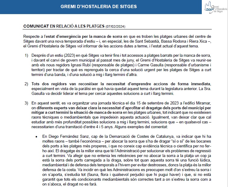 Gremi d´Hostaleria de Sitges tweet media