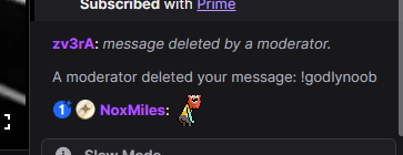 zv3rA's tweet photo. @TheGodlyNoob I saw someone writing !Bolo and the bot answered something, so I decided to write !GodlyNoob and msg was insta deleted... hahahah https://t.co/Fs6cRXnHty