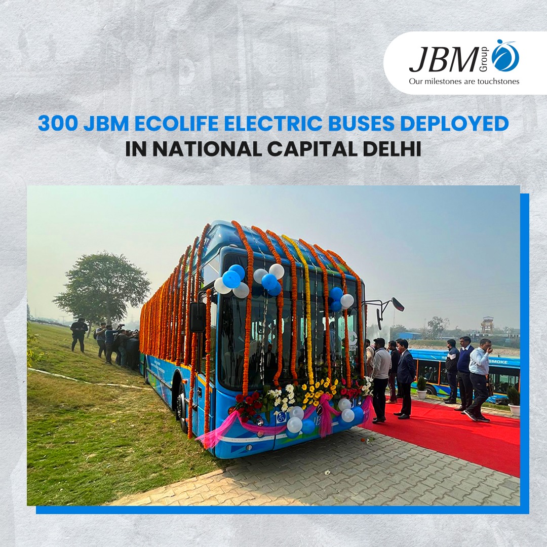 JBMAuto's tweet photo. Hon'ble Lt. Governor Shri Vinai Kumar Saxena and Chief Minister of Delhi, Mr Arvind Kejriwal flagged off 300 JBM ECOLIFE Electric Buses, expanding our eco-friendly fleet to an impressive 500 in New Delhi!

#ecolifebuses #jbm #jbmgroup #jbmauto #electricbuses #newdelhi #busflagoff https://t.co/nz6AWQsNMl