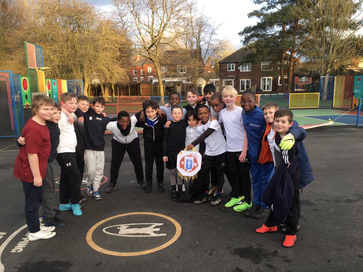 Our Year 5 and 6 boys’ football team had a fantastic time in their friendly match with St. Wilfreds. We were so proud of how well they represented All Saints, especially displaying good sportsmanship. Well done boys!