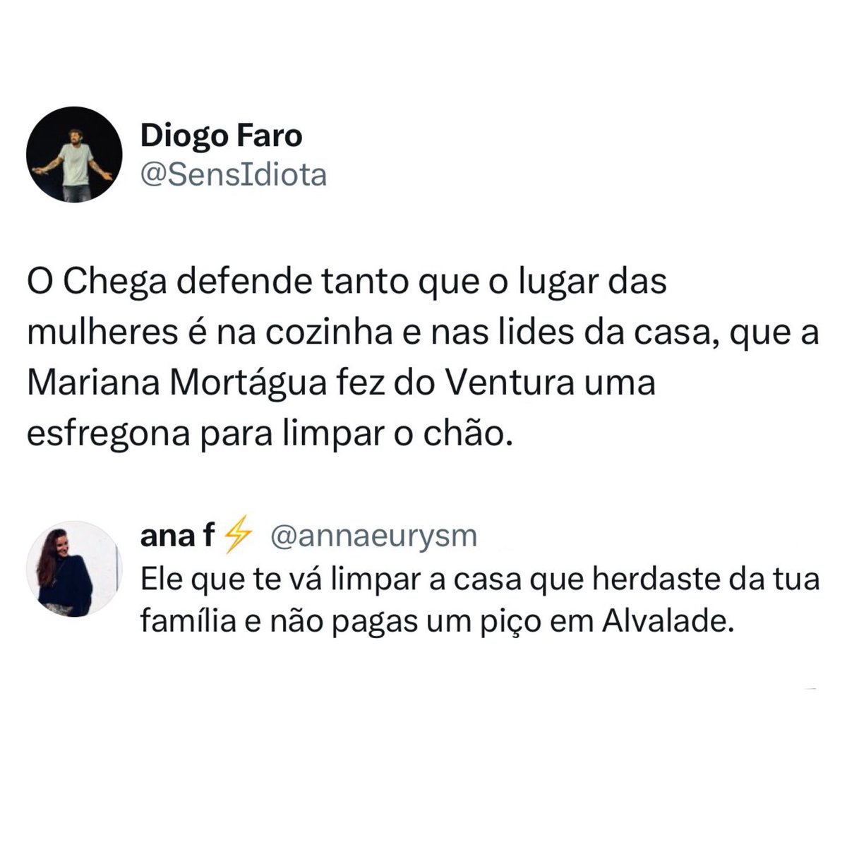Um minuto de silêncio pelo Diogo Faro 🤡

Que estouro que levou da Ana 👑