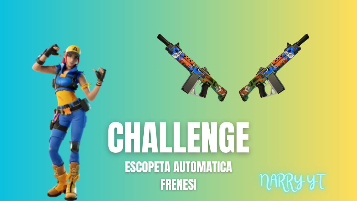 NarryYt's tweet photo. Challenge Fortnite Escopeta Automática Frenesí https://t.co/y3ZOwC9TTL a través de @YouTube 

#Fortnite #Twitter #FortniteGameplay #BattleRoyale #Hispano #NarryYT #Game #ChallengeFortnite #challenge #FortniteChapter5 https://t.co/riTFg5c9Iw