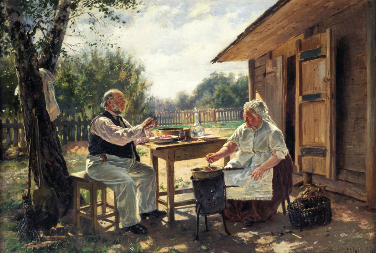 abderoud's tweet photo. Vladimir Makovsky (1846 – 1920)
“Making Jam”, 1876
State #Tretyakov Gallery, #Moscow. https://t.co/wG5JWxKmTi