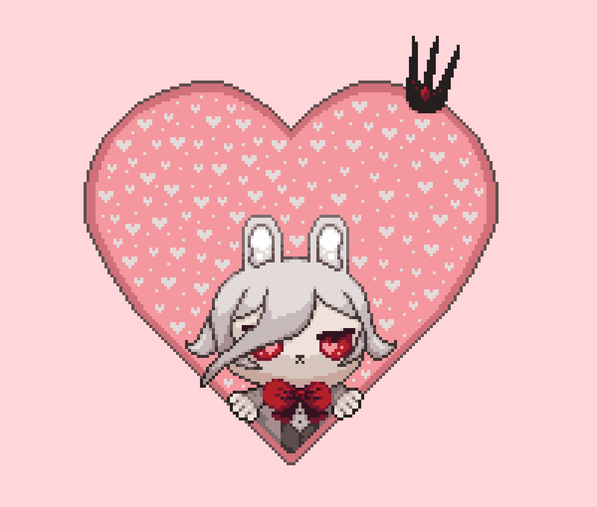 Warmilion1's tweet photo. 🐰

#PixelArt #Art #ValentinesDay  #ドット絵 https://t.co/6lqwMFjoMI