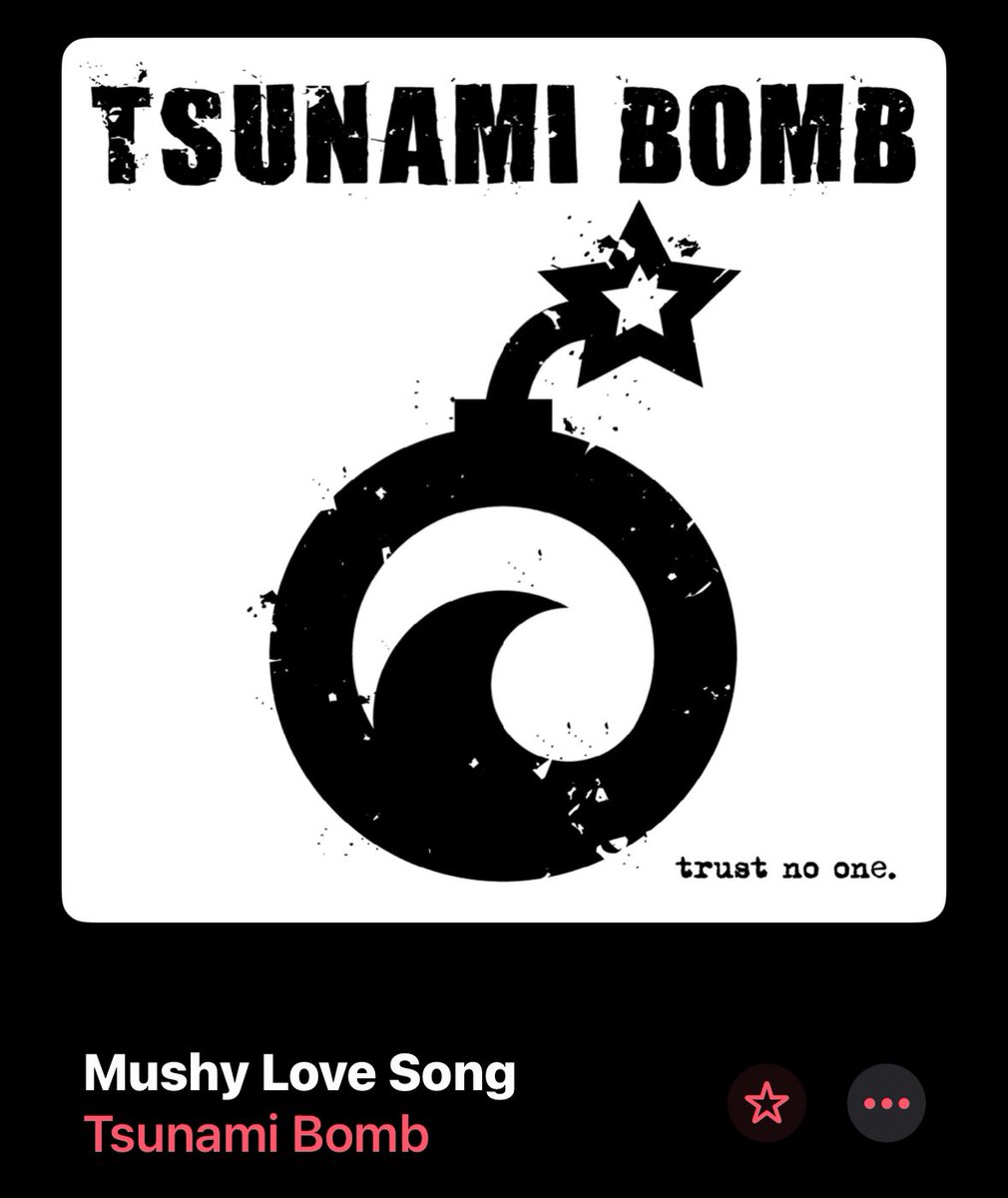 B/c my man is punk AF ♥️
#TsunamiBomb — Mushy Love Song

I was so shy
'Cause you are such a handsome guy
I liked you all that time and
And now you really are mine

Mushy love song
Sing along
But don't think I'm a wussy
Love songs
Can be stupid
But for you, kid