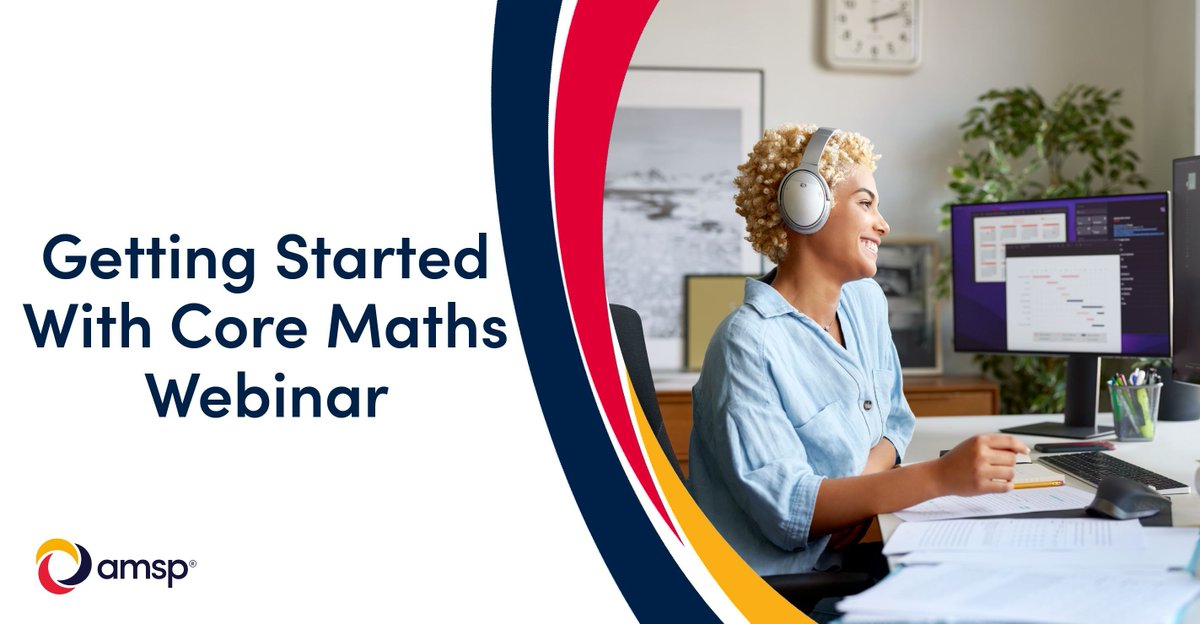 Are you considering introducing the Core Maths course to your school or college?

Our Getting Started with Core Maths webinar is aimed at schools and colleges who plan to offer the course in the future

Sign up now!
buff.ly/3P5XrLr