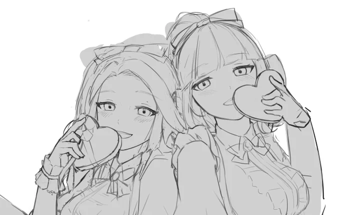 間に合わせる気のないバレンタイン絵 