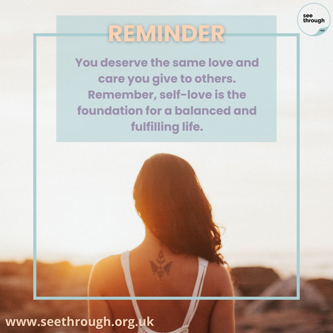 SeeThroughNPD's tweet photo. ❤️ Do you need this reminder today? Look after yourself, self-care is so important ❤️
#npd #npdawareness #npdsurvivor #npdabuse #npdvictim #npdrecovery #narcissist #narcissism #narcissisticabuse #narcissisticabuse #narcissistsurvivor #narcissistic #narcissists #mentalhealth https://t.co/tVeRoL8ak4
