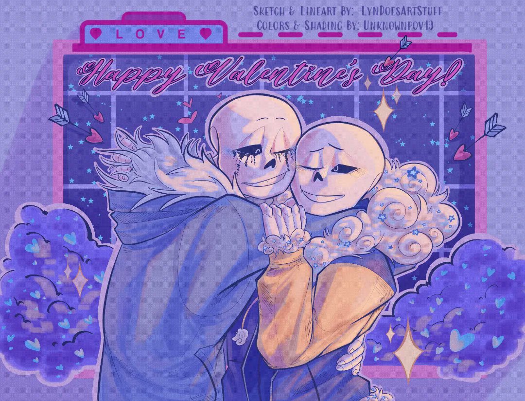 UnknownPOV's tweet image. A valentine's collab with @LynDoesArtStuff here with a outerkiller ship, do check lyn's side of the collab they colored the comic i did!

#outerkiller #ValentinesDay #sanscest