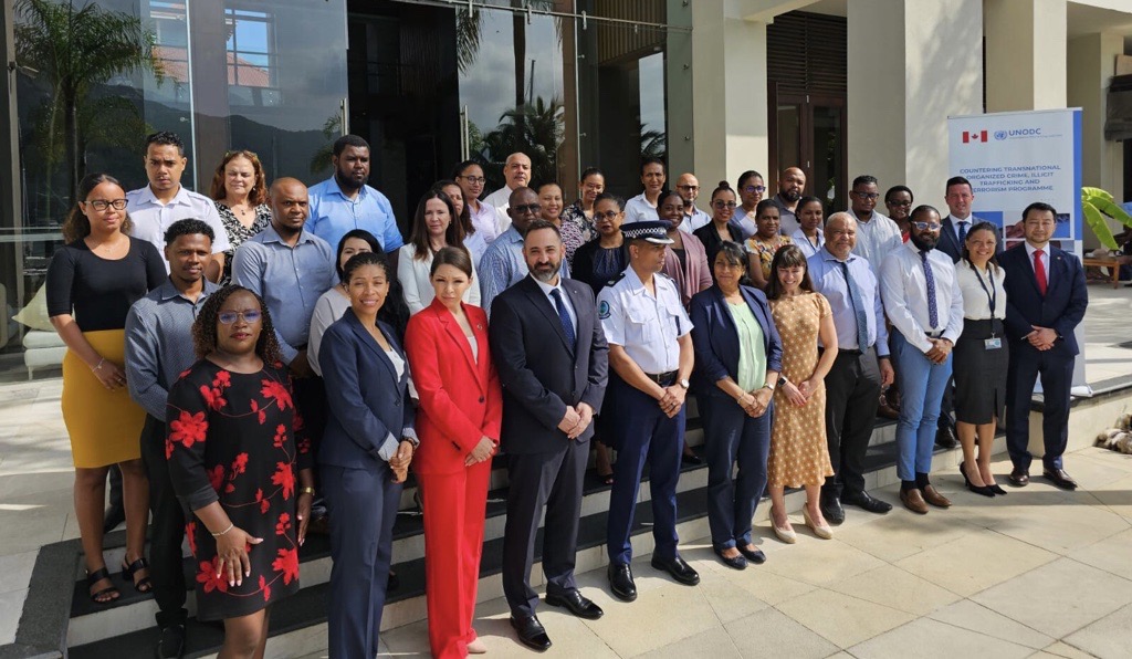 UNODCEastAfrica's tweet photo. UNODC's Office for Eastern Africa & the Canadian govt unite to fortify Seychelles' National AML/CFT Taskforce against organized crime, illicit financial flows, and terrorism financing. Together, let's make the world safer! #UNODC #GPML #Canada #Seychelles #AML #CFT #IFFs #SDG16 https://t.co/anyHSMLpMq