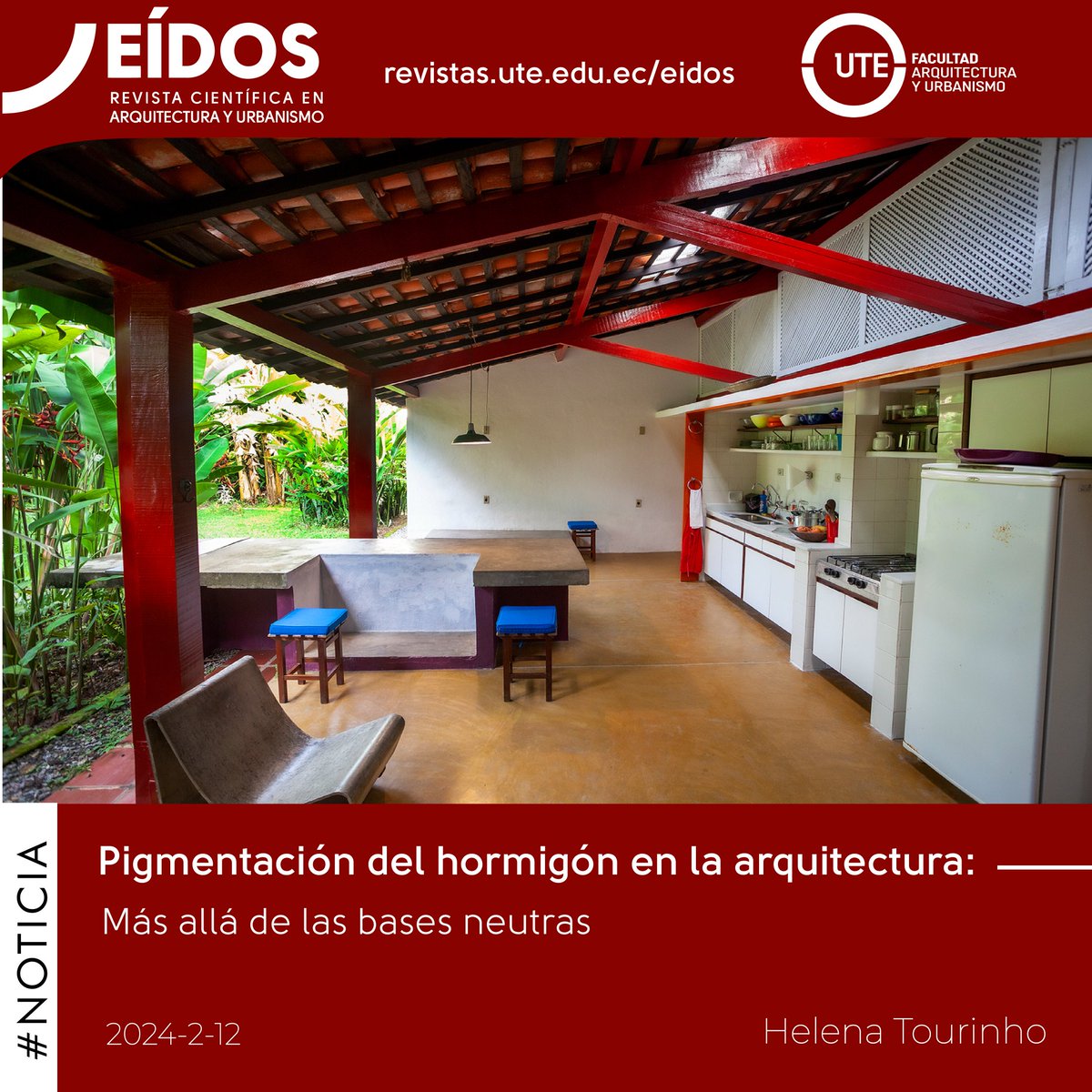 Madera y hormigón: la combinación perfecta de solidez y estética contemporánea en la arquitectura. # FAU #ArteDelTejido #Arquitectura #ute  n9.cl/dnfb4