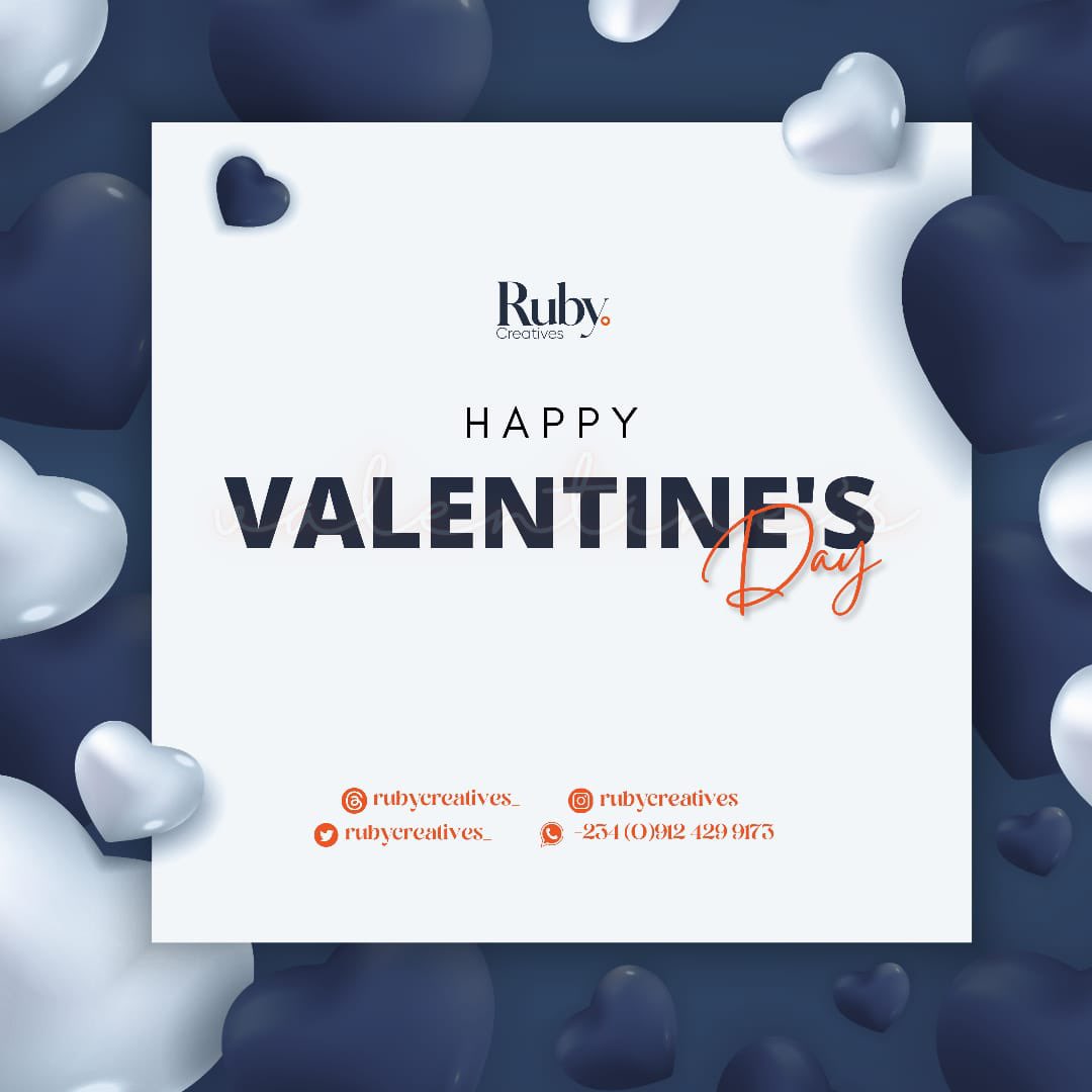 Rubycreatives_'s tweet photo. Happy Valentine's Day Fam β₯οΈ
Thank you for being the heart of our business! β₯οΈβ₯οΈβ₯οΈβ₯οΈ
Wishing our cherished clients a Valentine's Day filled with love, and thankfulness.
Ps, You are the reason we are passionate about what we do! πππππ
#RubyCreatives #ValentinesDay https://t.co/fD47TGrWWi