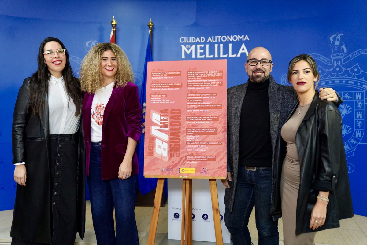 Gobierno de Melilla (@gobiernomelilla) on Twitter photo La viceconsejera de Igualdad, <a href="/Fadwa_Abelhadj/">Fadwa Abelhadj Benlafki</a>, ha presentado esta mañana el programa de actividades a celebrar con motivo del 8-M que este año incluye charlas, ponencias, talleres, deporte, teatro, relato corto, música, visitas guiadas y la tradicional lectura del Manifiesto. La viceconsejera de Igualdad, <a href="/Fadwa_Abelhadj/">Fadwa Abelhadj Benlafki</a>, ha presentado esta mañana el programa de actividades a celebrar con motivo del 8-M que este año incluye charlas, ponencias, talleres, deporte, teatro, relato corto, música, visitas guiadas y la tradicional lectura del Manifiesto.