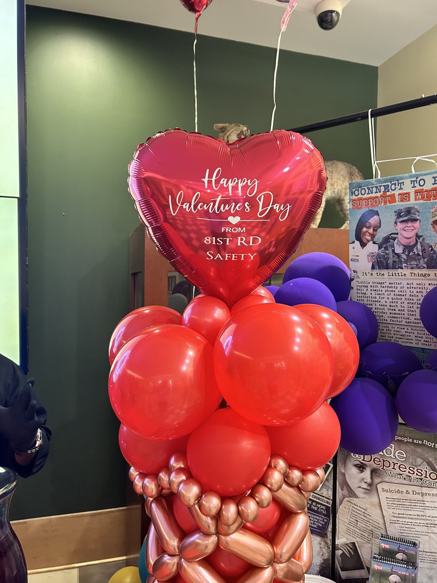 Sweets with Safety! No better way to stress the importance of safety than with cake, cookies and chocolate. Thank you Safety for all you do! From all us here at the 81st RD, have a SAFE and sweet Valentine’s Day!