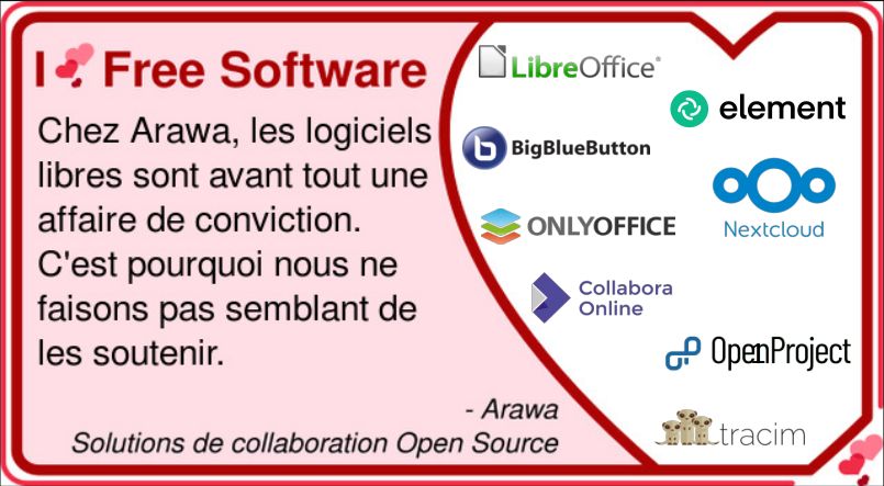 ❤️ Aujourd'hui, c'est la #SaintValentin, mais c'est aussi le #ILoveFS day ! 
📢 Comme nous, affichez votre #amour des #LogicielsLibres 🥰 
 #FreeSoftware #FreeSoftwareDay #FOSS #OpenSource #FSF #SoftwareFreedom