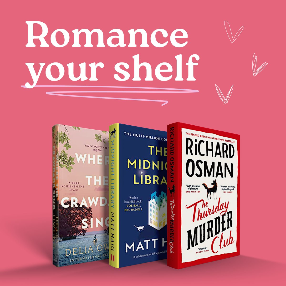 Love is in the air, but guess what? It's also International Give a Book Day! 💕📚 

Treat yourself (and your shelf) to some bookish delights. After all, who needs people when you've got books? 😜

#treatyourshelf #treatyourself #booksoverpeople #wob #prelovedbooks
