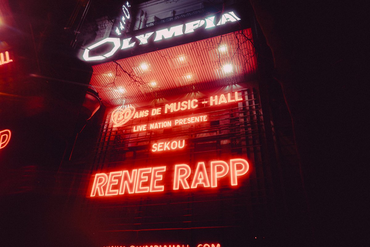 OLYMPIAHALL's tweet photo. Le fait que le concert de Reneé Rapp était incroyable et qu'elle a aussi interprété Daddy Lessons de Beyoncé bref 😭❤️‍🔥

📸 @toulstouille https://t.co/TlWT3121od