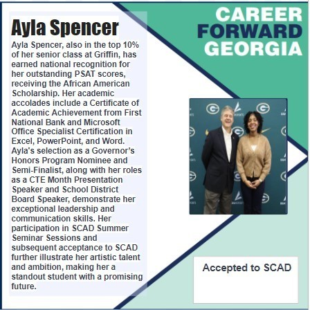 #CTAEdelievers amazing students in @GriffinSpalding. Ayla Spencer is a great example!