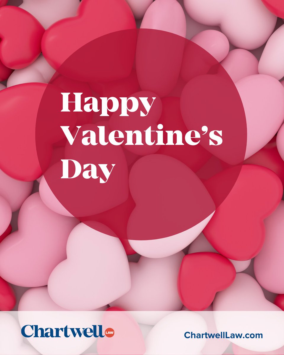 Wishing you a day of joy, love, and meaningful connections. Happy Valentine's Day from everyone at Chartwell Law!

#ChartwellLaw #happyvalentinesday #valentine #valentinesday #valentines #love