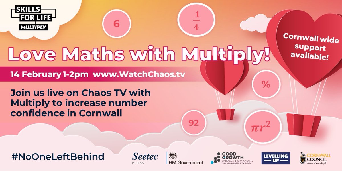 Love Maths with Multiply LIVE! 💖🔢 Tune into this livestream diving into the world of numeracy with industry experts. Discover how strong math skills can open doors to exciting jobs, higher incomes, & even improve your daily life! Watch LIVE: bit.ly/49uW29N