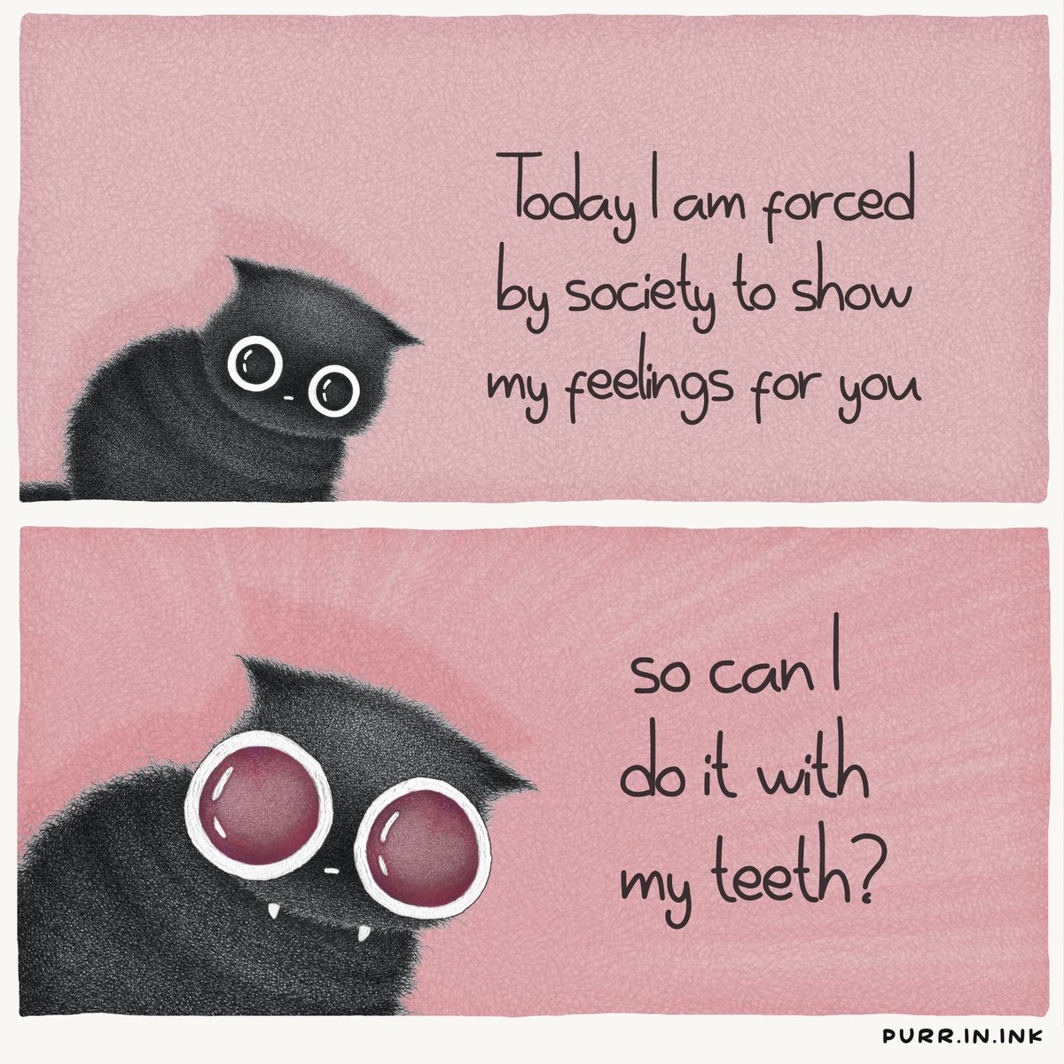 purrinink's tweet photo. Happy Valentines Day 🐈‍⬛🖤 https://t.co/JrtfFS7gOu