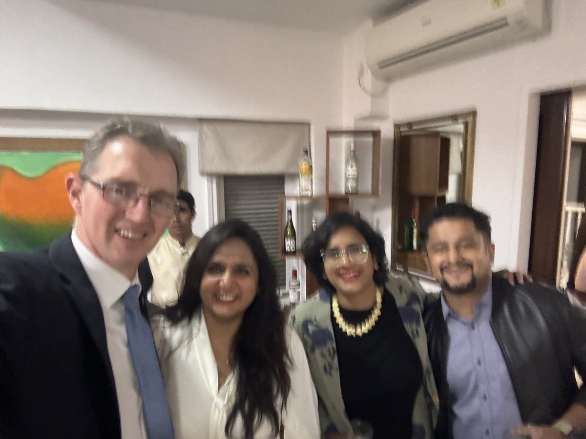 AshuTIndia's tweet photo. Wonderful interacting with Secretary of State @DavidTCDavies at the reception hosted by His Majesty’s Trade Commissioner for South Asia &amp; British Deputy High Comm Harjinder Kang @biztradegovukIN  @UKGovWales @ATAIndialegal @UKinMumbai @UKinIndia @CheveningIndia #iamchevening https://t.co/ydodNPM2iz