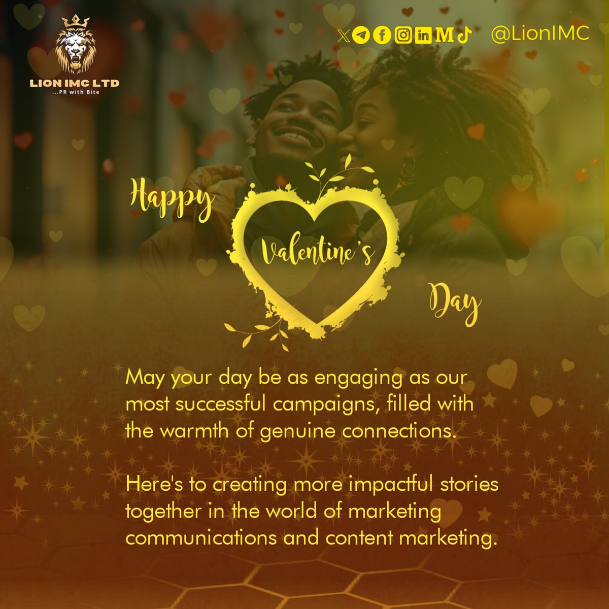 With love from all of us at Lion IMC💛. Happy Valentine's Day❤️💐