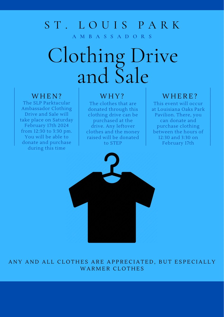 With the season of love upon us, the SLP Ambassadors wanted to give a little love to STEP (SLP Emergency Program). Come out to Louisiana Oaks Park (3520 Louisiana Ave S -  across from Park Tavern) on Saturday, Feb 17 between 12:30-3:30. Anyone can donate or purchase! (CASH ONLY)