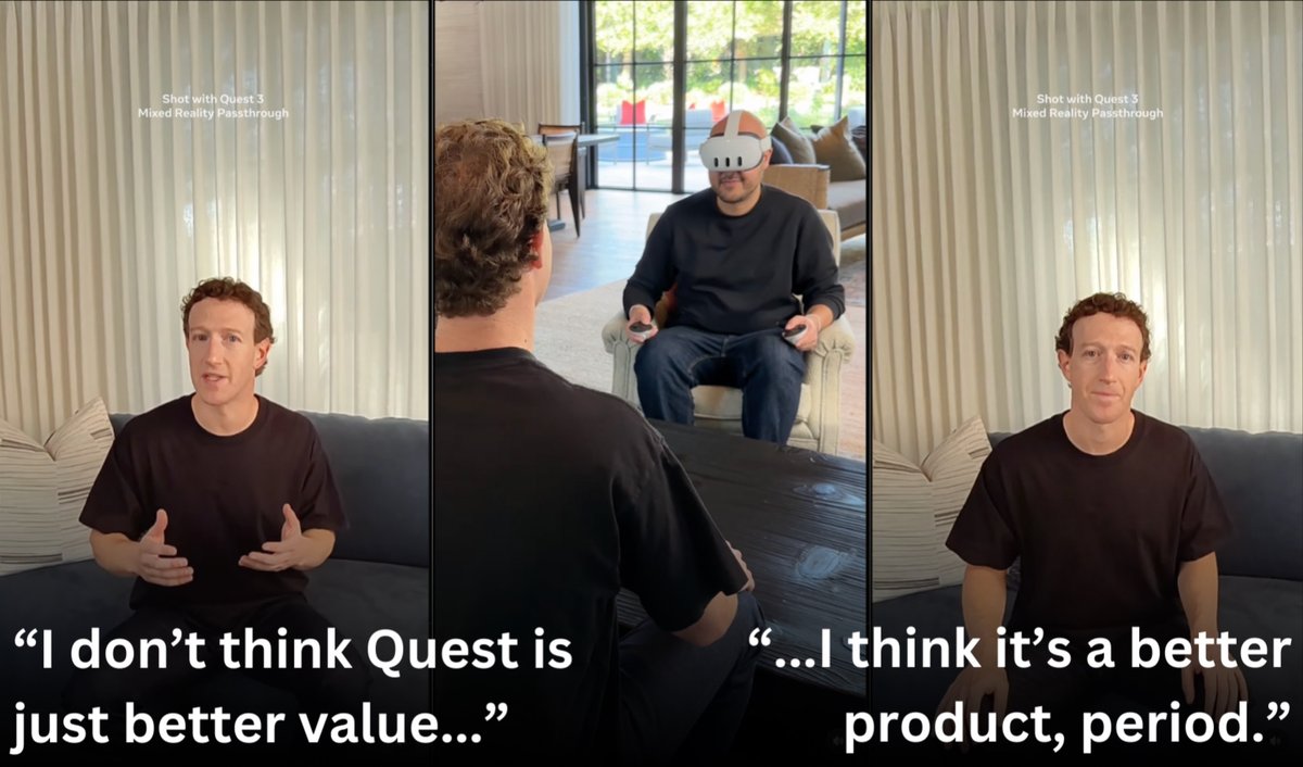 Mark Zuckerberg is running a Tech Giant like a startup, and it's a treat to watch.

From being known as a weird, robotic figure casually sitting in his house, recording a comparison video of one of the most anticipated product (Vision Pro) by one of the most loved company on