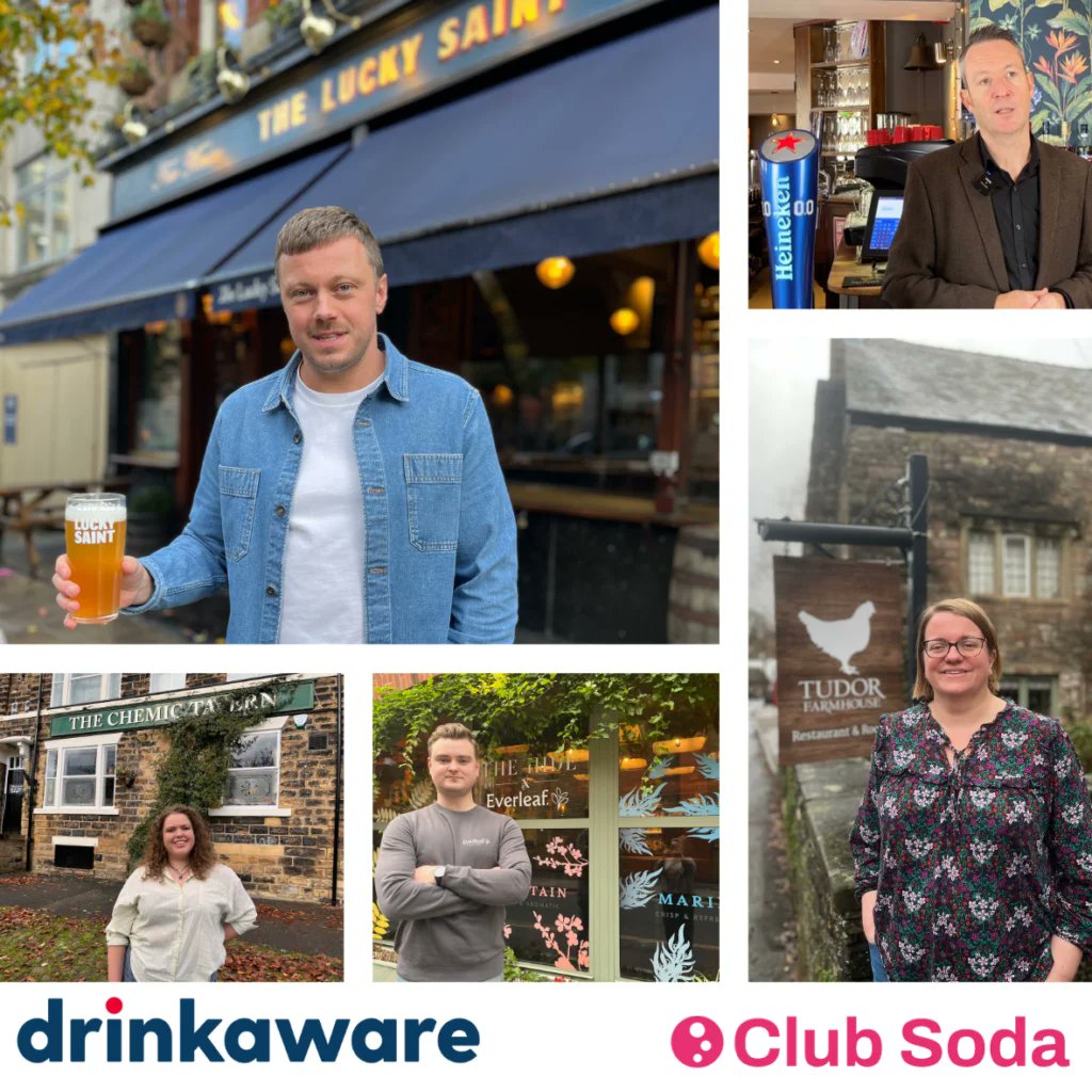 joinclubsoda's tweet photo. We have launched a set of short training videos for venues: "How To Sell Low &amp; Alcohol-Free Drinks", developed in partnership with @Drinkaware. You can find it at https://t.co/WnW359hoD2 https://t.co/1liuXo9pSK
