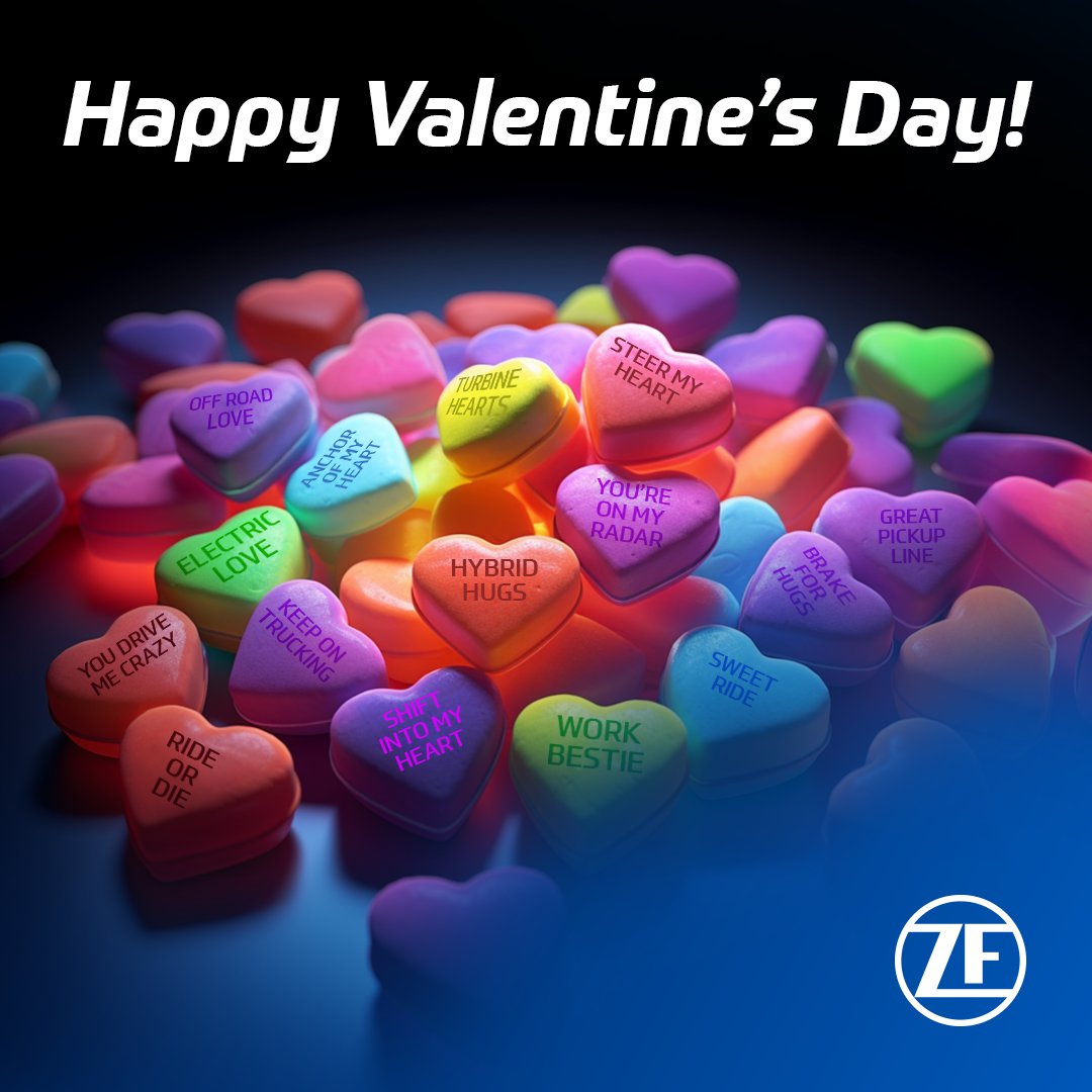 ZF_Group's tweet photo. These conversation hearts are the perfect match for any #FutureStarter.๐๐ Happy #ValentinesDay from ZF Group! https://t.co/p2Krf13Yl9