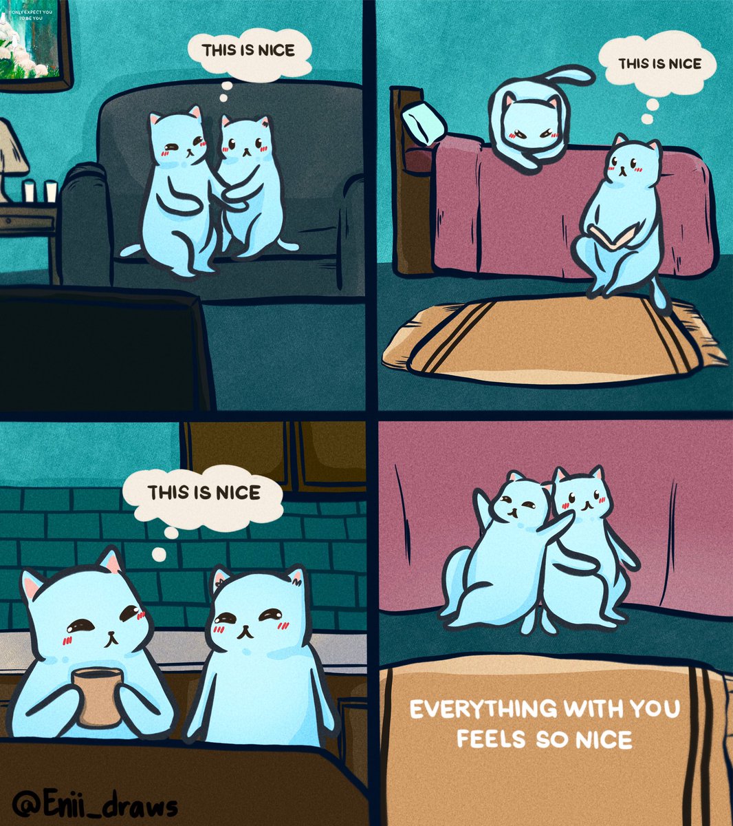 Enii_draws's tweet photo. Everything with you💕 https://t.co/x9eh0sN50t