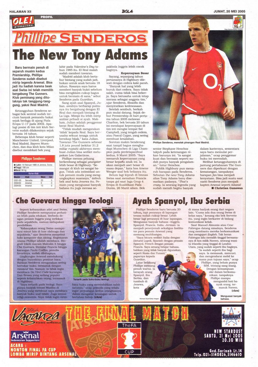 Hepi bisde mister 
<a href="/Philsend4/">Philippe Senderos</a>
 👏
Piye kabare?

<a href="/IDGoonerscom/">IDG</a> 
<a href="/arsenal/">Arsenal</a>