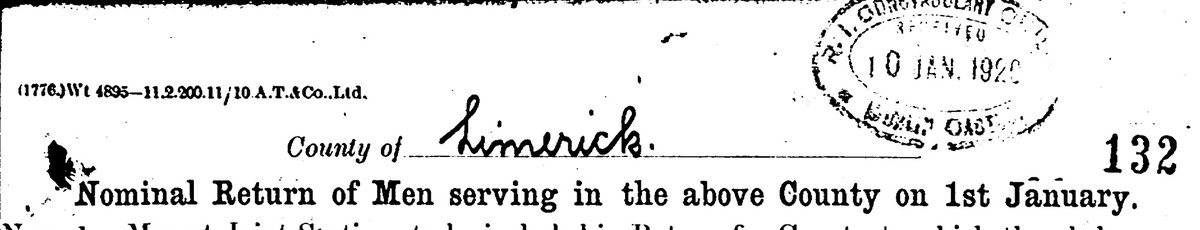 Please note the following request to descendants of the RIC who may have served in County Limerick.  Although Prof. Brück is focussing on the eastern part of the County we all know that temporary transfers and attachments were frequent, so any Limerick r Tipperary South