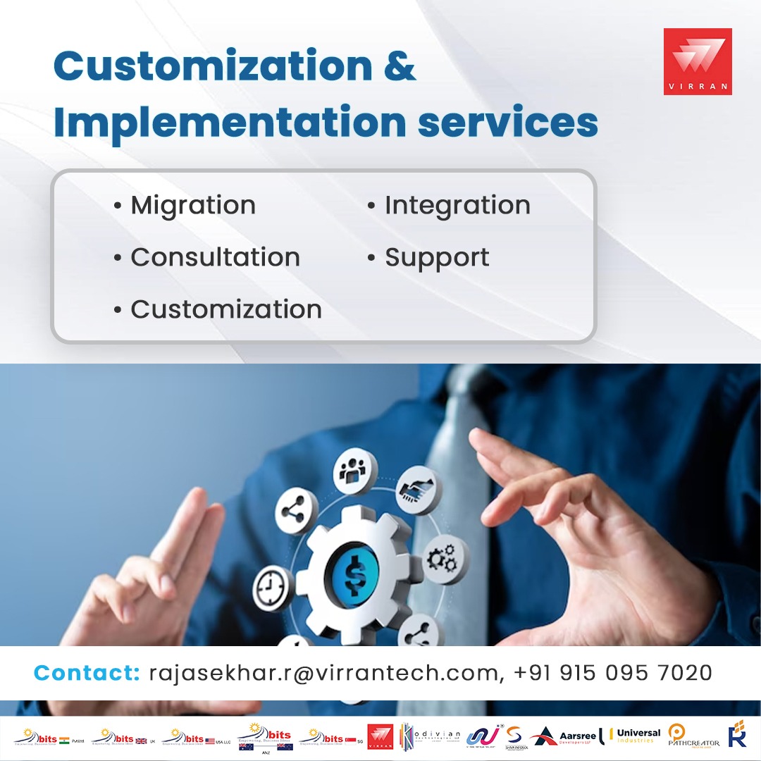 Our Customization & Implementation services . . . #virran #ssgroupofcompanies #ssgroup #customization #implementation #migration #consultation #integration #supportservices