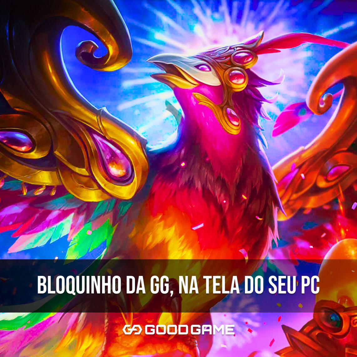 goodgamebrasil's tweet photo. A hora GG tá diferente! Tem bloquinho da GG, na tela do seu PC! https://t.co/XlFv0XKZRL