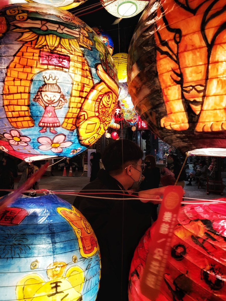 春節模様 88 #台湾 #台南 #nightphotography #Taiwan #lanterns ©️skinskin