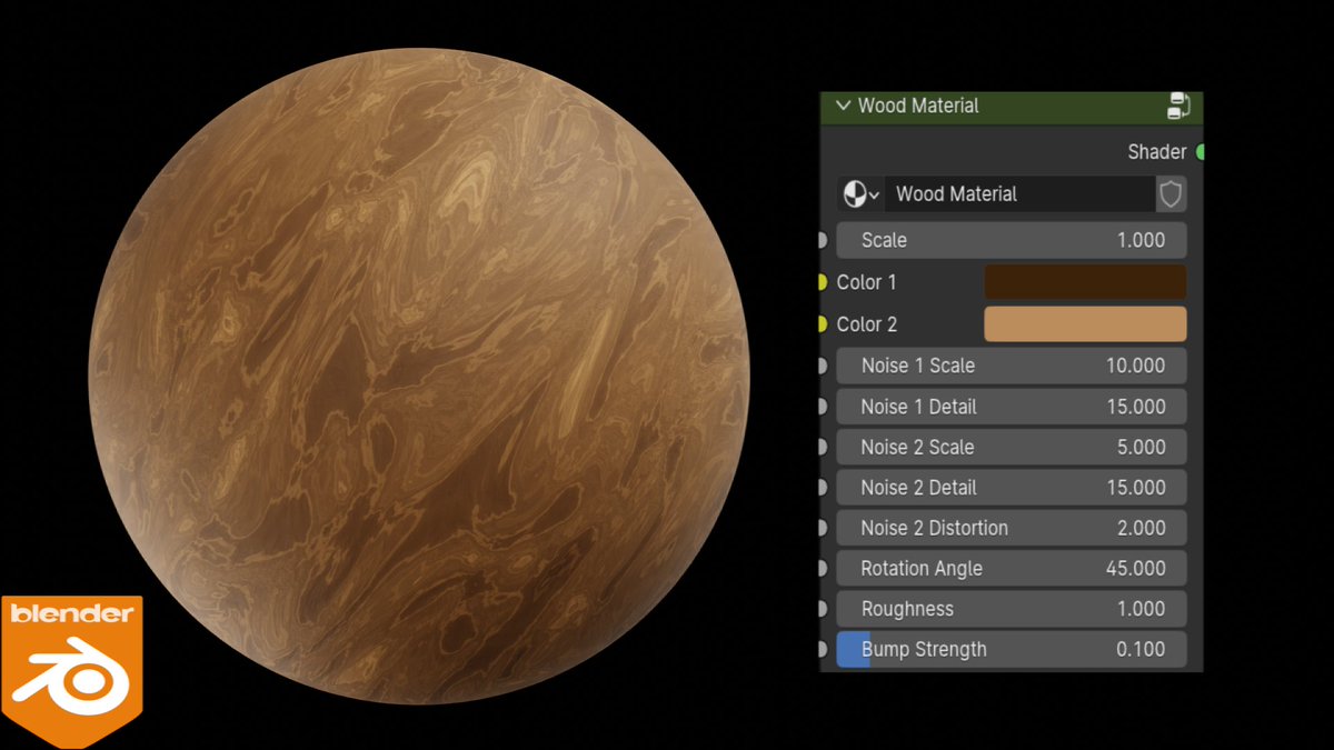 Tips_Blender's tweet photo. Procedural Wood Material
https://t.co/ZuI19OHuVi https://t.co/JAv6nt2Hgl