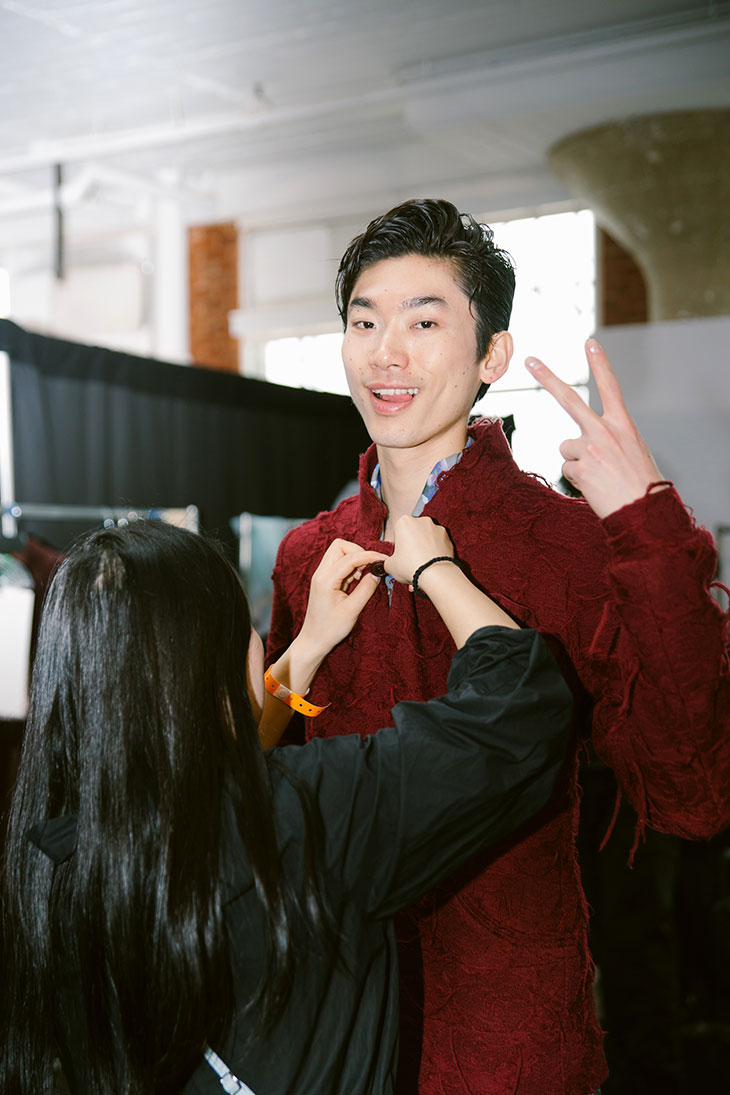 designscene's tweet photo. Discover Backstage Moments at #Juzui FW24 #NYFW show captured by photographer #KatieBorrazzo exclusively for #DSCENE Magazine: https://t.co/w0G2QgBHo8 https://t.co/HXDvP20eMF