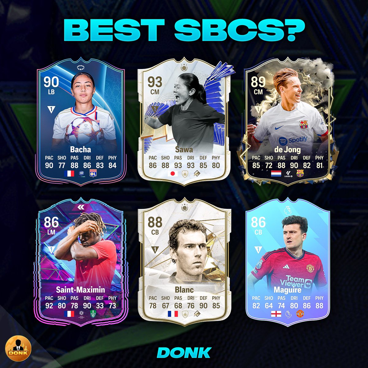 Futdonk's tweet photo. TOP 3 SBCs this year ❓

Mine 👇

• 🇫🇷 Bacha
• 🇯🇵 Sawa
• 🇧🇷 Cafu

What’s yours? 🤔 https://t.co/ISxFBxnCO1