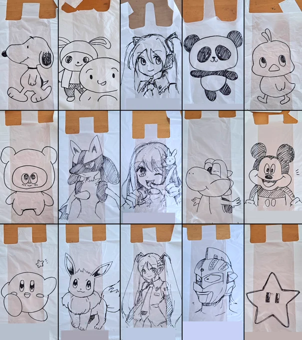 息子さん、幼稚園のプールお着替え用ビニール袋コレクション2023ver.

(息子さんのリクエストより。)

#幼稚園 #5歳 #プール #イラスト #育児 